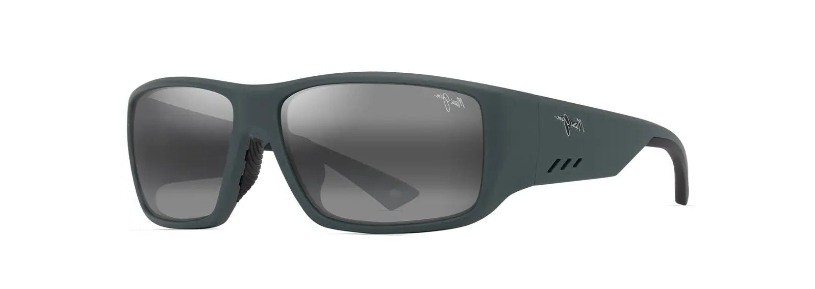 MAUI JIM SUNGLASSES - 664 15 GREY KEHA AF MATTE DARK MILITARY