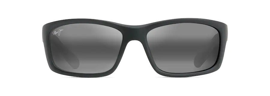 MAUI JIM SUNGLASSES - 766 02MD GREY KANAIO COAST MAT BLK/WHT/