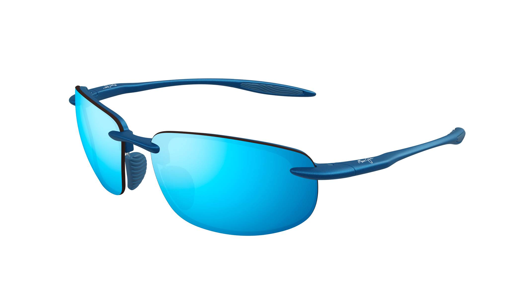 MAUI JIM SUNGLASSES - B676 03/MJ0676S 003 BLUE HAWAII HOOKIPA ULTRA METAL MTT BLUE