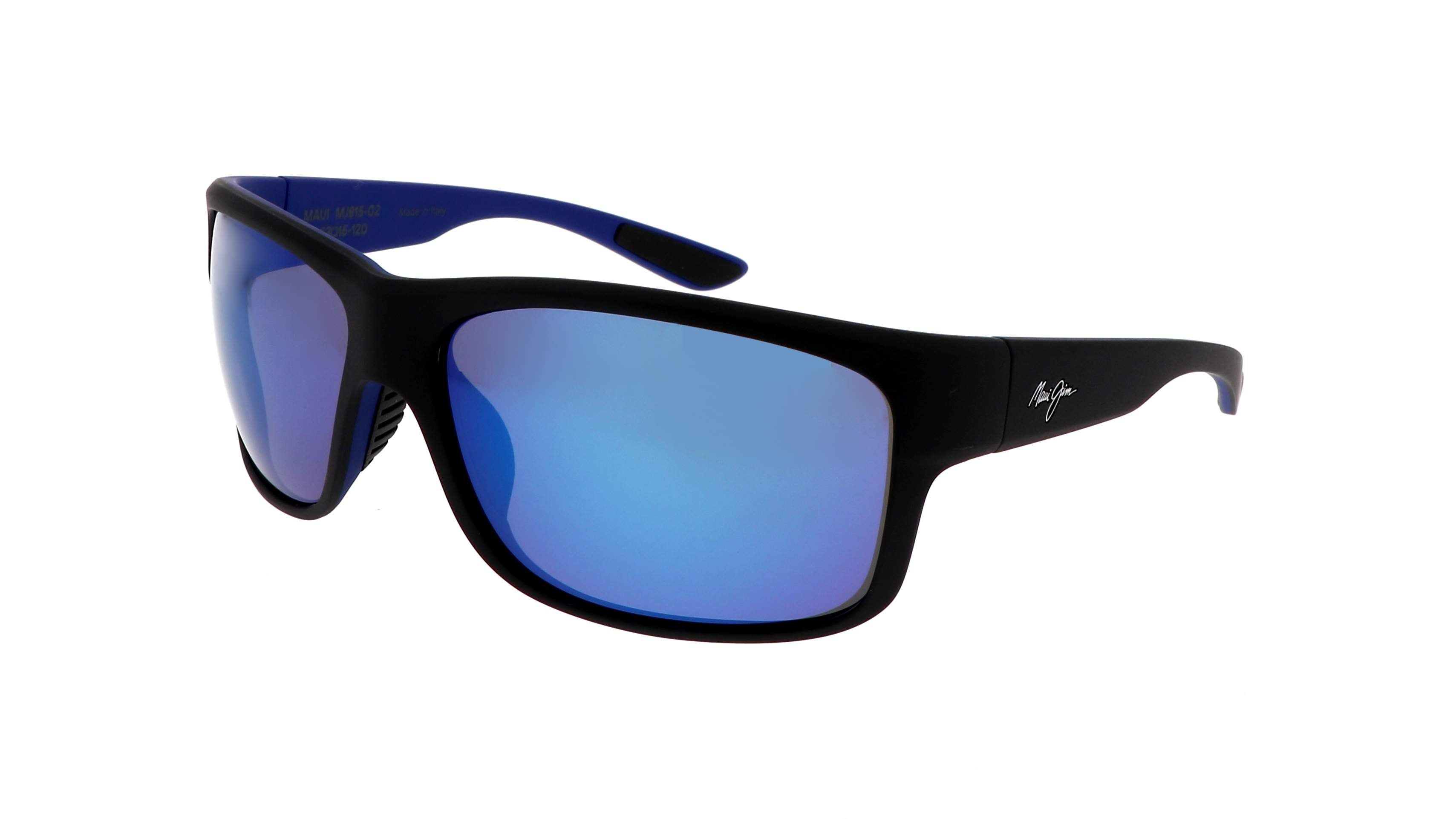 MAUI JIM SUNGLASSES - B815 02 BLUE HAWAII SOUTHERN CROSS MATTE BLACK