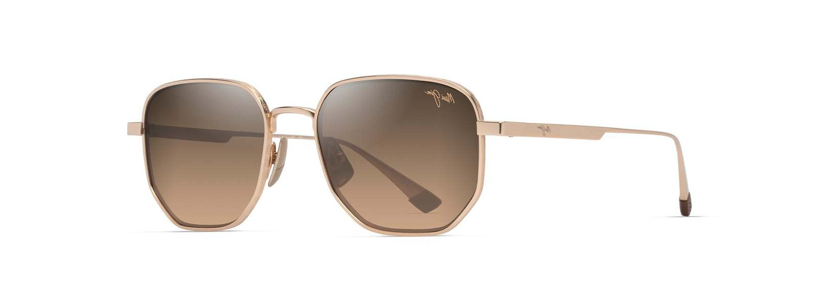 MAUI JIM SUNGLASSES - HS633 16 HCL LEWALANI MATTE LIGHT GOLD