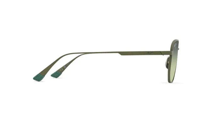 MAUI JIM SUNGLASSES - HTS633 15 HT LEWALANI SHINY GREEN