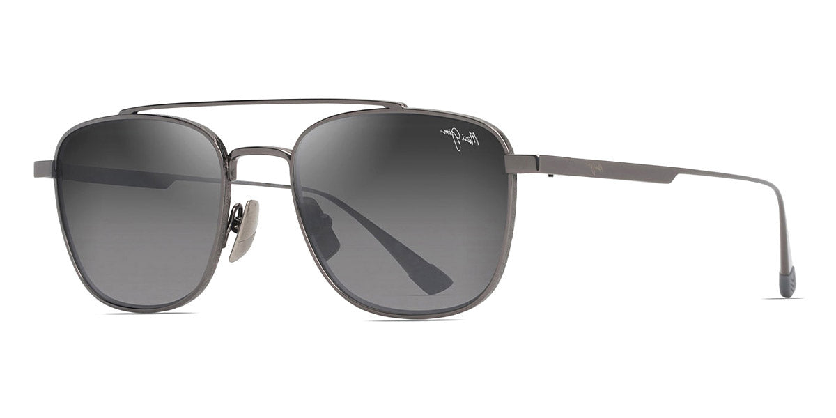 MAUI JIM SUNGLASSES - KAHANA GS640-17 53 - Shiny Dark Ruthenium