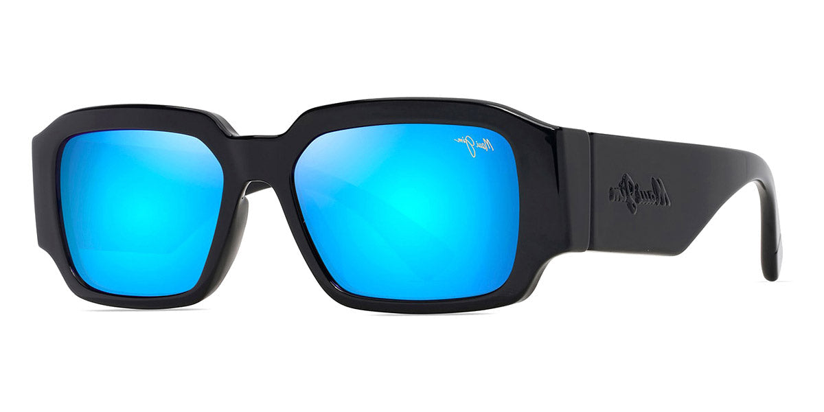 MAUI JIM SUNGLASSES - KŪPALE B639-02 55 - Shiny Black