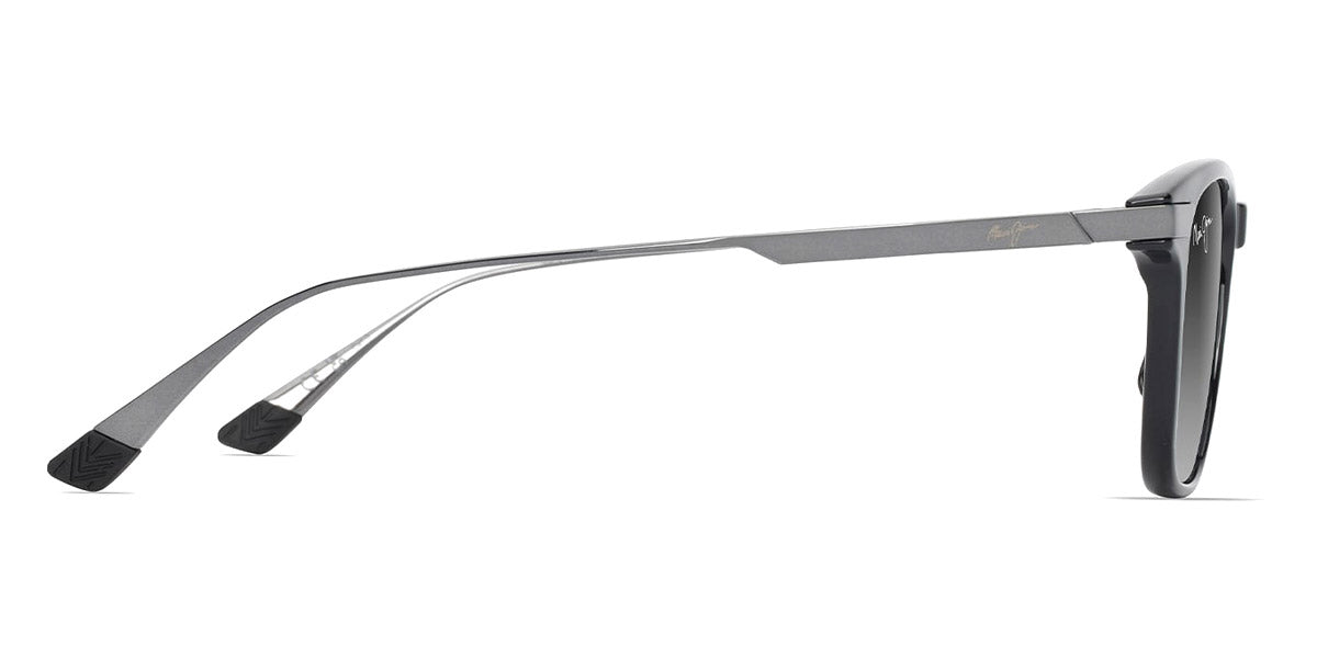 MAUI JIM SUNGLASSES - MANA'OLANA GS623-02 51 - Shiny Black with Gunmetal