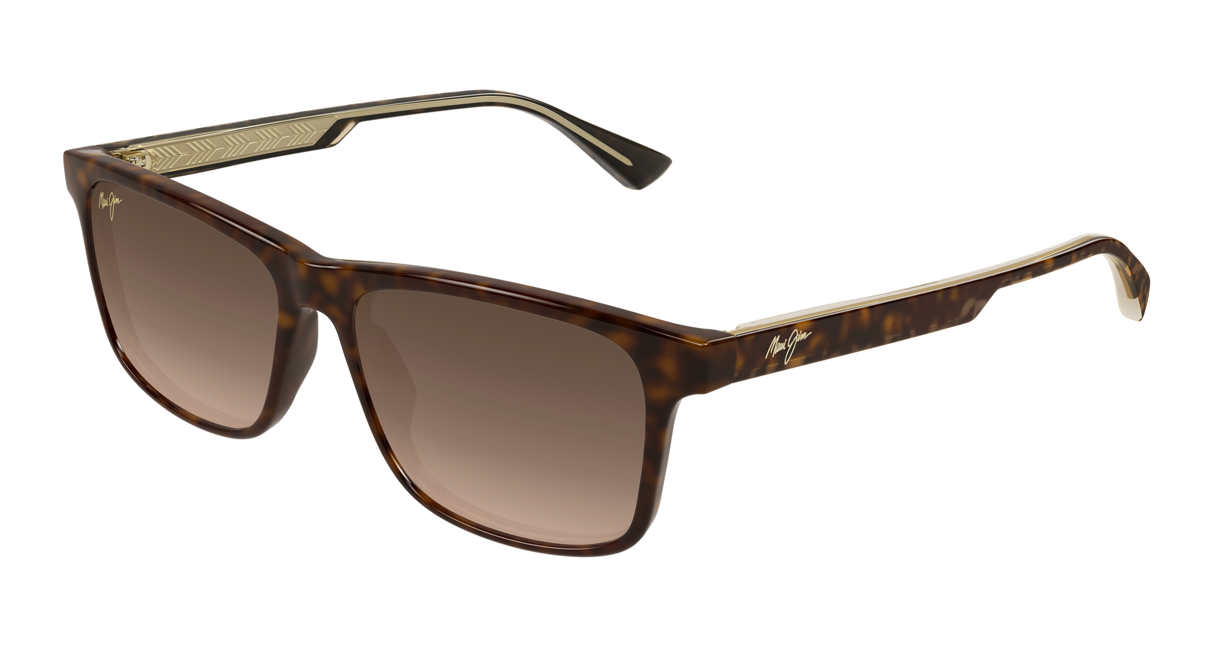MAUI JIM SUNGLASSES - MJ0587S-002/HS587-10 HCL OKINA SHINY DARK HAVANA