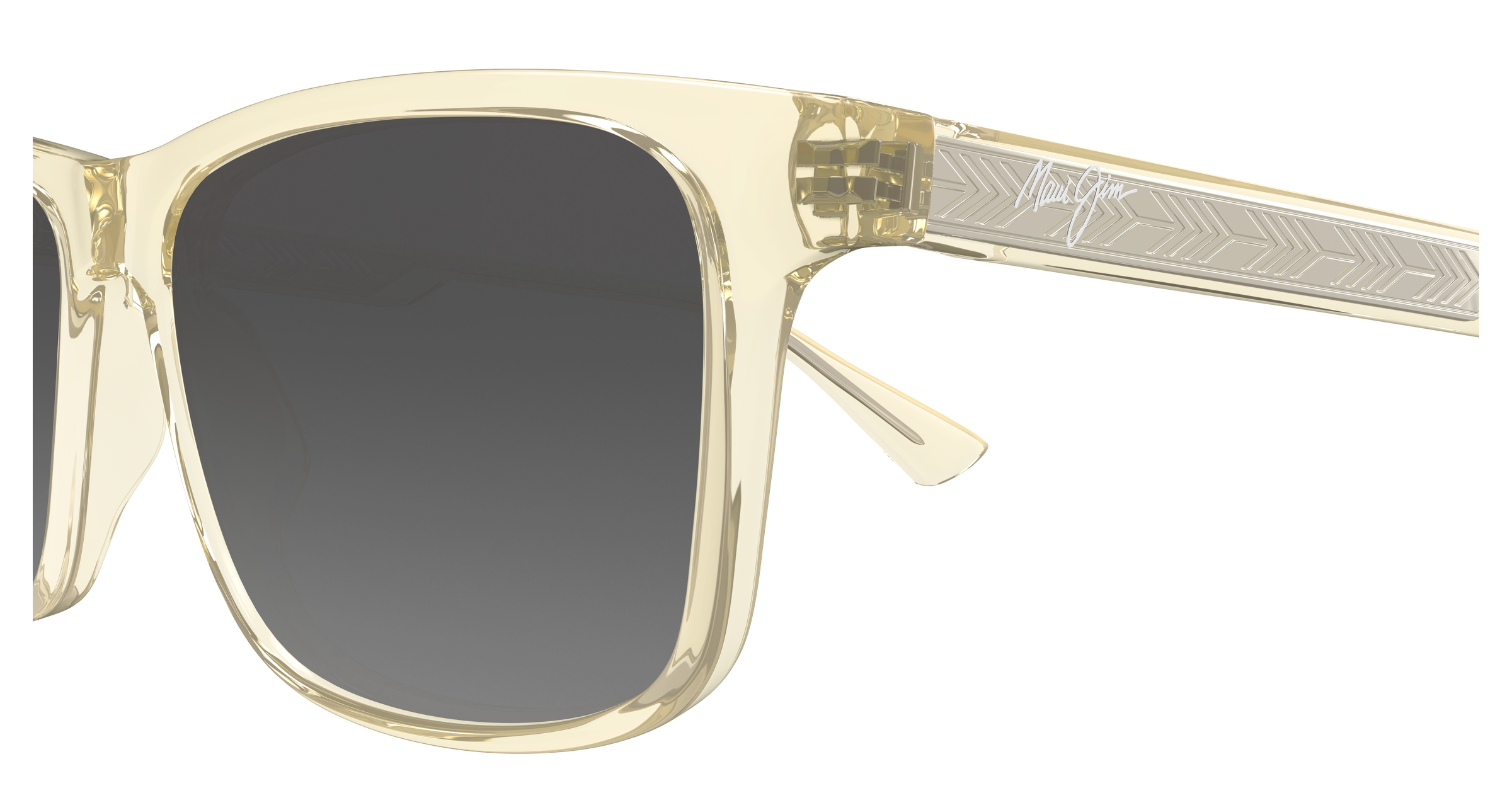 MAUI JIM SUNGLASSES - MJ0587S-003/GS587-21 GREY OKINA SHINY TRANS LIGHT YELLOW