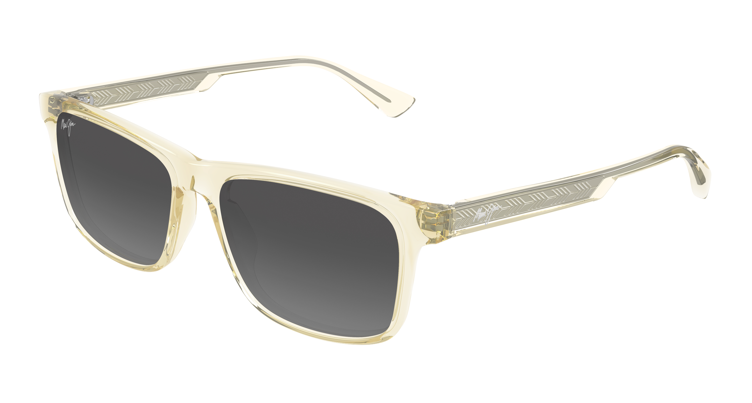 MAUI JIM SUNGLASSES - MJ0587S-003/GS587-21 GREY OKINA SHINY TRANS LIGHT YELLOW