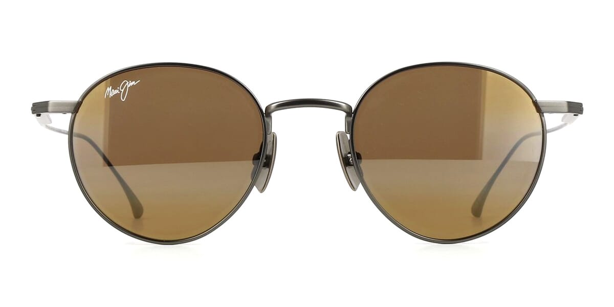 MAUI JIM SUNGLASSES - MJ0691S / H691-17A 002-17A 48 BRONZE KA APEHA MATTE DARK RUTHENIUM
