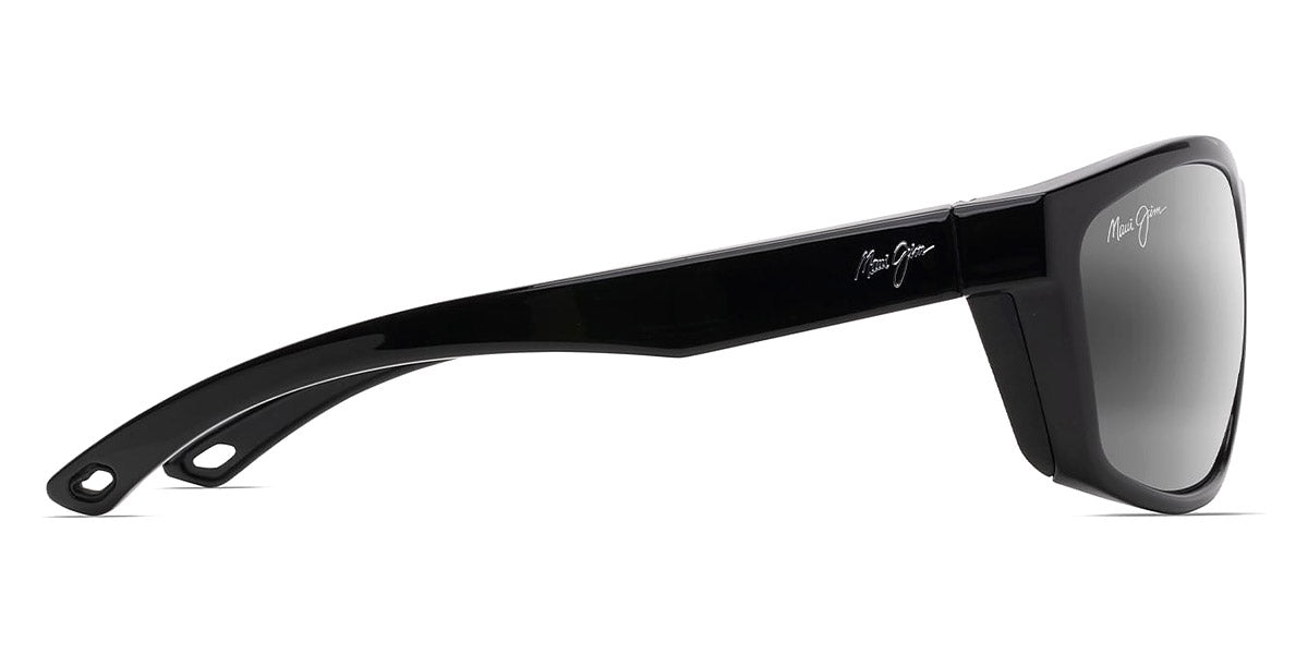 MAUI JIM SUNGLASSES - NUU LANDING 869-02 62 - Black Gloss with Black Rubber