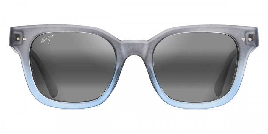 MAUI JIM SUNGLASSES - SHORE BREAK 822-06M 50 - Matte Translucent Blue Gray Fade