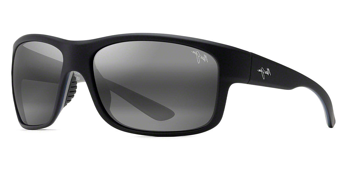 MAUI JIM SUNGLASSES - SOUTHERN CROSS 815-53B 63 - Soft Black with Sea Blue and Gray