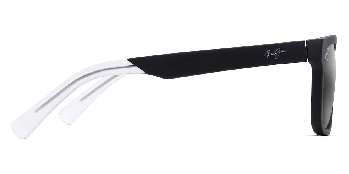 MAUI JIM SUNGLASSES - STONE SHACK 862-02 55 - Matte Black with Crystal Tips