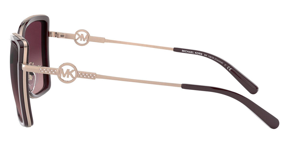 MICHAEL KORS SUNGLASSES - Corsica MK1067B 11088H 55 - Rose Gold/Cordovan