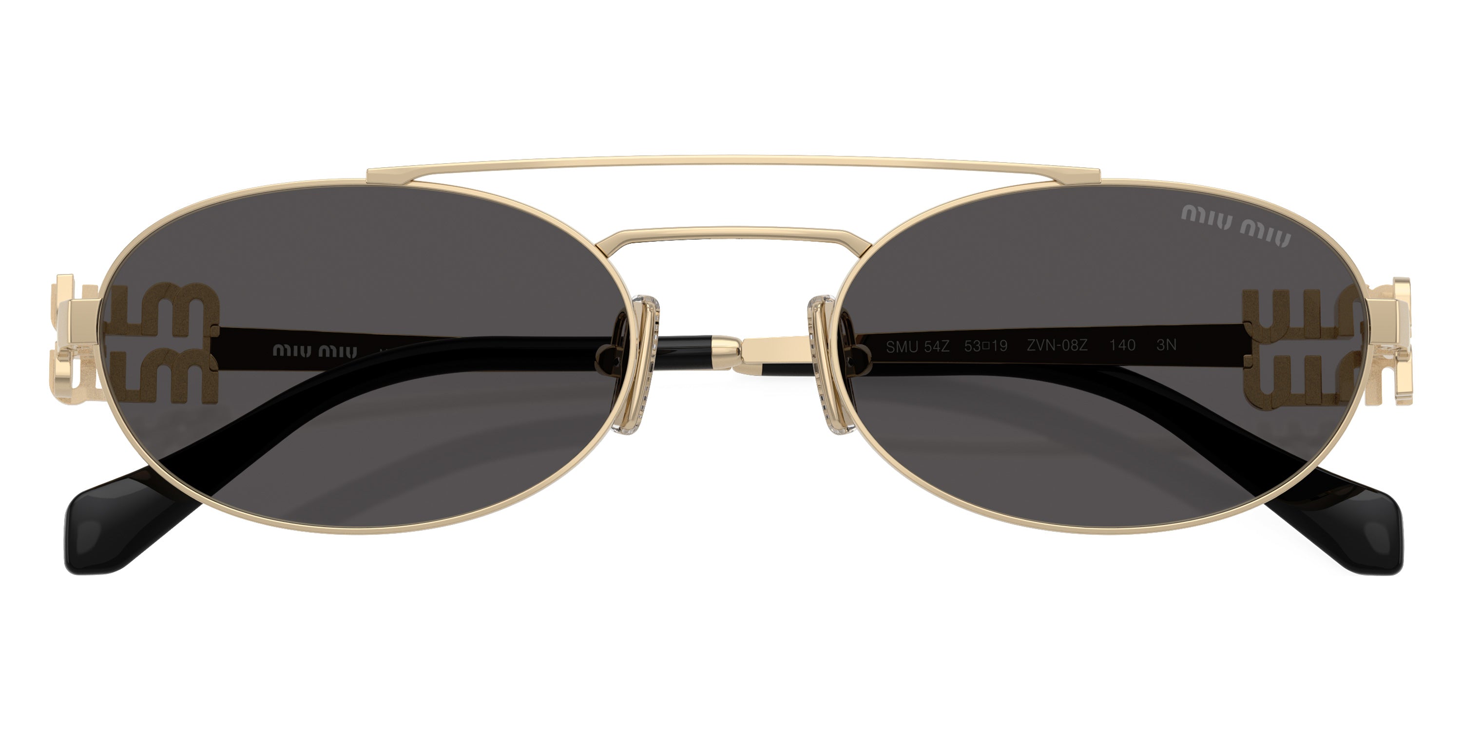 Miu Miu Logo MU 54ZS ZVN08Z 53 - Pale Gold