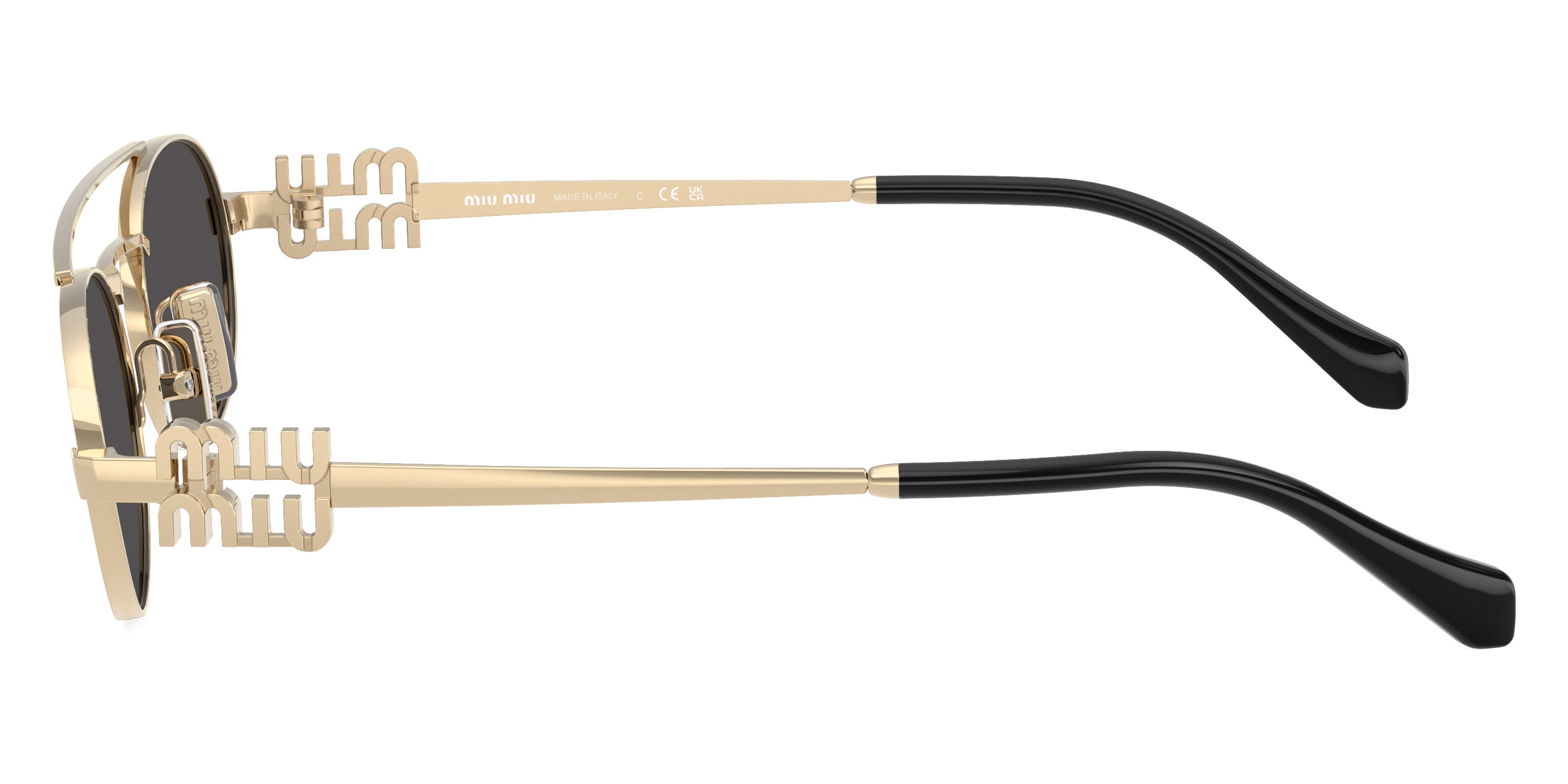 Miu Miu Logo MU 54ZS ZVN08Z 53 - Pale Gold