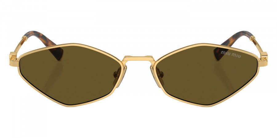 Miu Miu Logo MU 56ZS 5AK09Z 56 - Gold