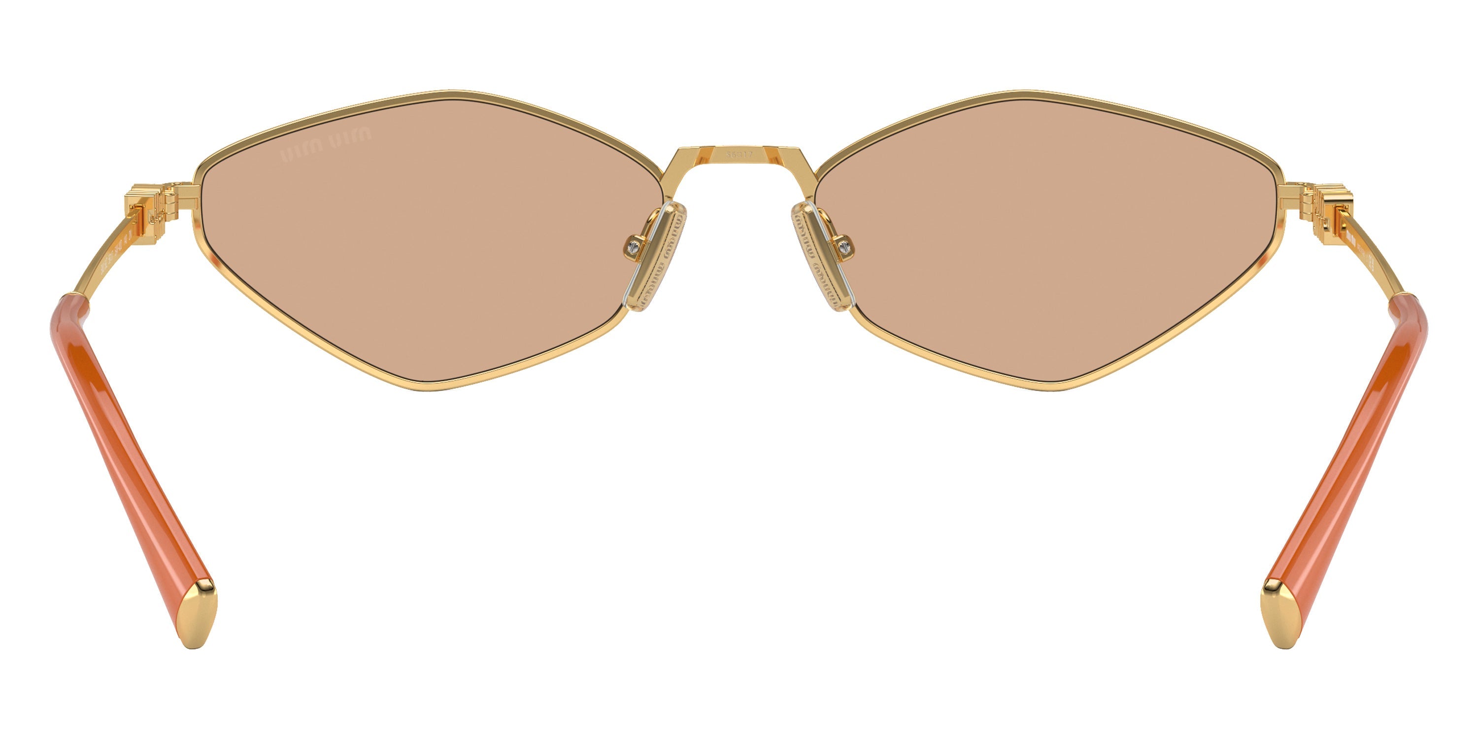 Miu Miu Logo MU 56ZS 5AK40D 56 - Gold