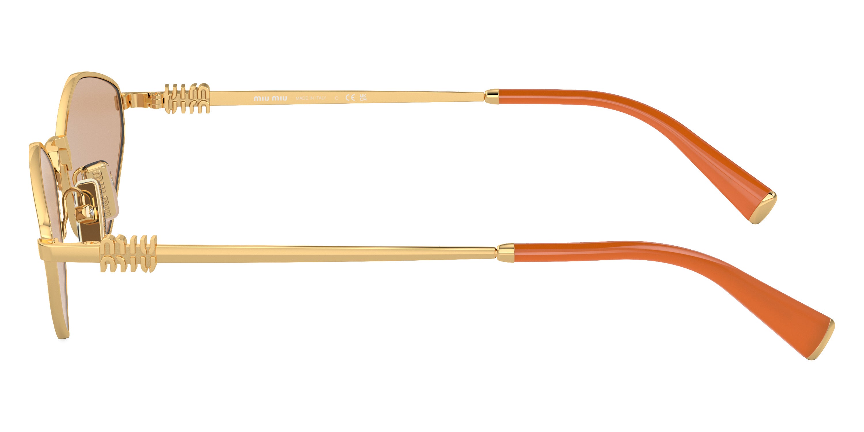 Miu Miu Logo MU 56ZS 5AK40D 56 - Gold