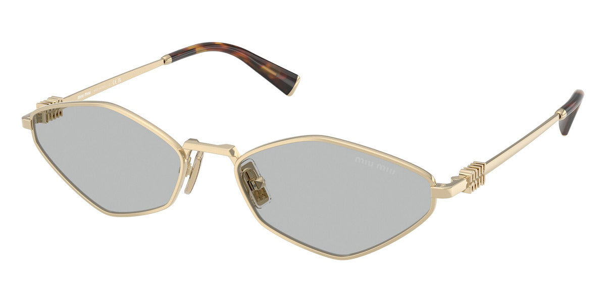 MIU MIU SUNGLASSES LOGO - MU 56ZS 5AK40D 56 - Gold