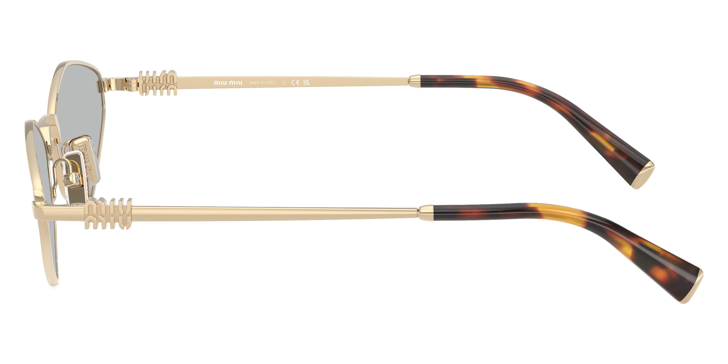 Miu Miu Logo MU 56ZS ZVN50K 56 - Pale Gold
