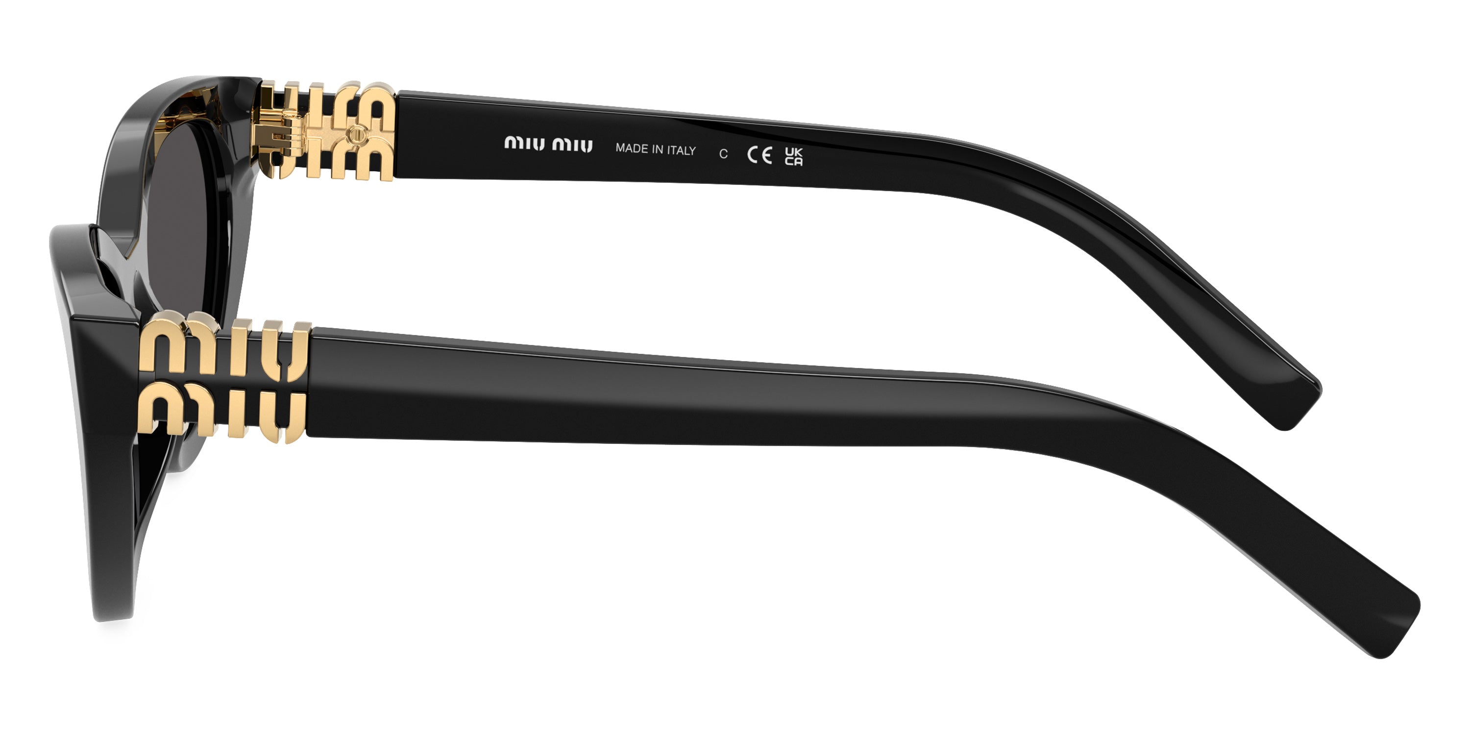 Miu Miu Logo MU A04S 16K08Z 54 - Black