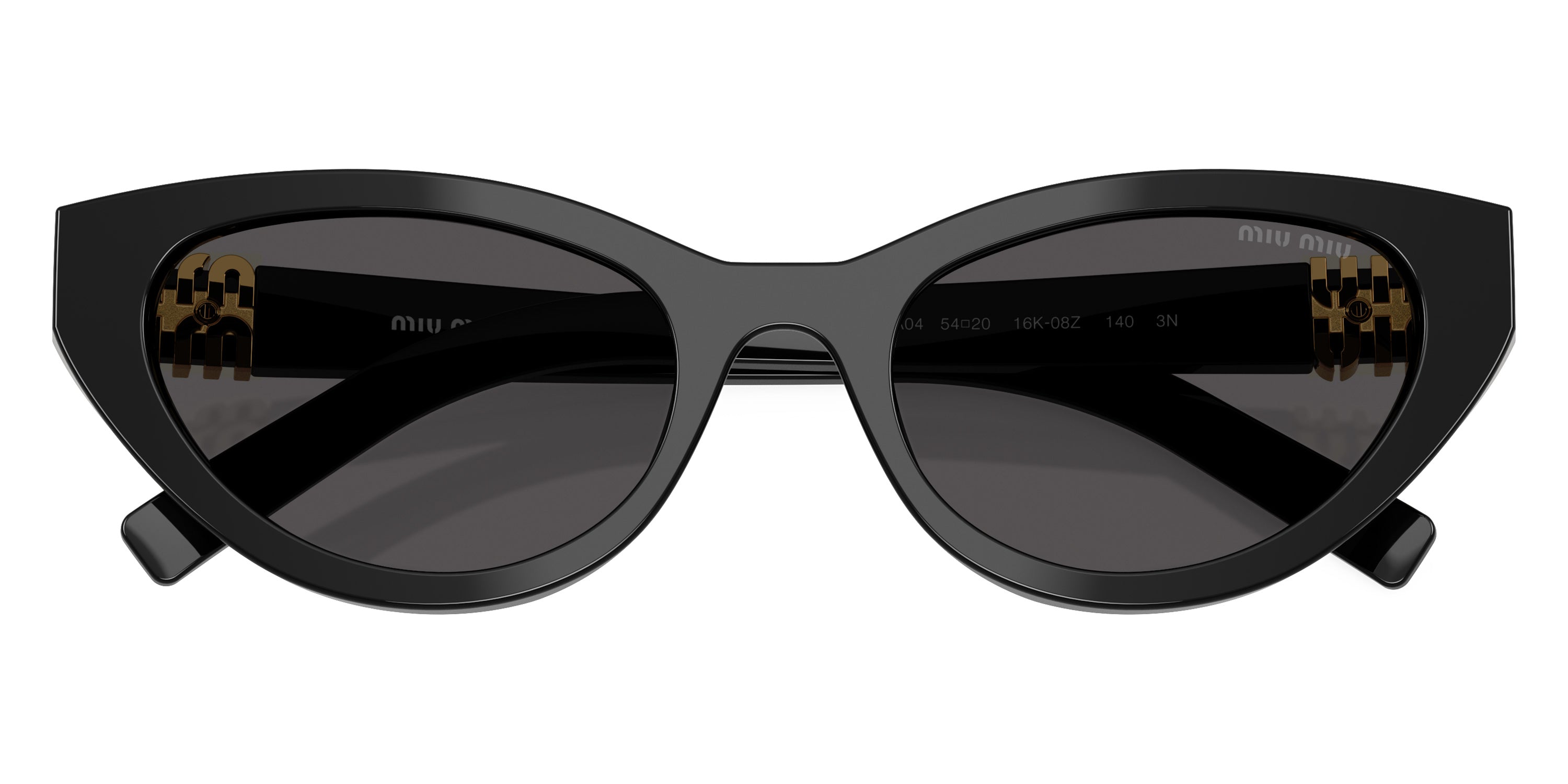 Miu Miu Logo MU A04S 16K08Z 54 - Black