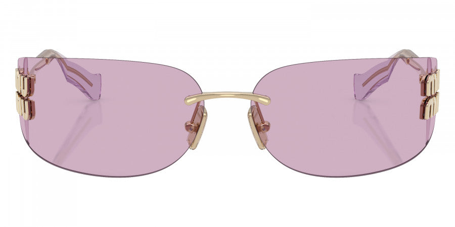 MIU MIU SUNGLASSES AUBE - MU A51S ZVN90O 75 - Pale Gold