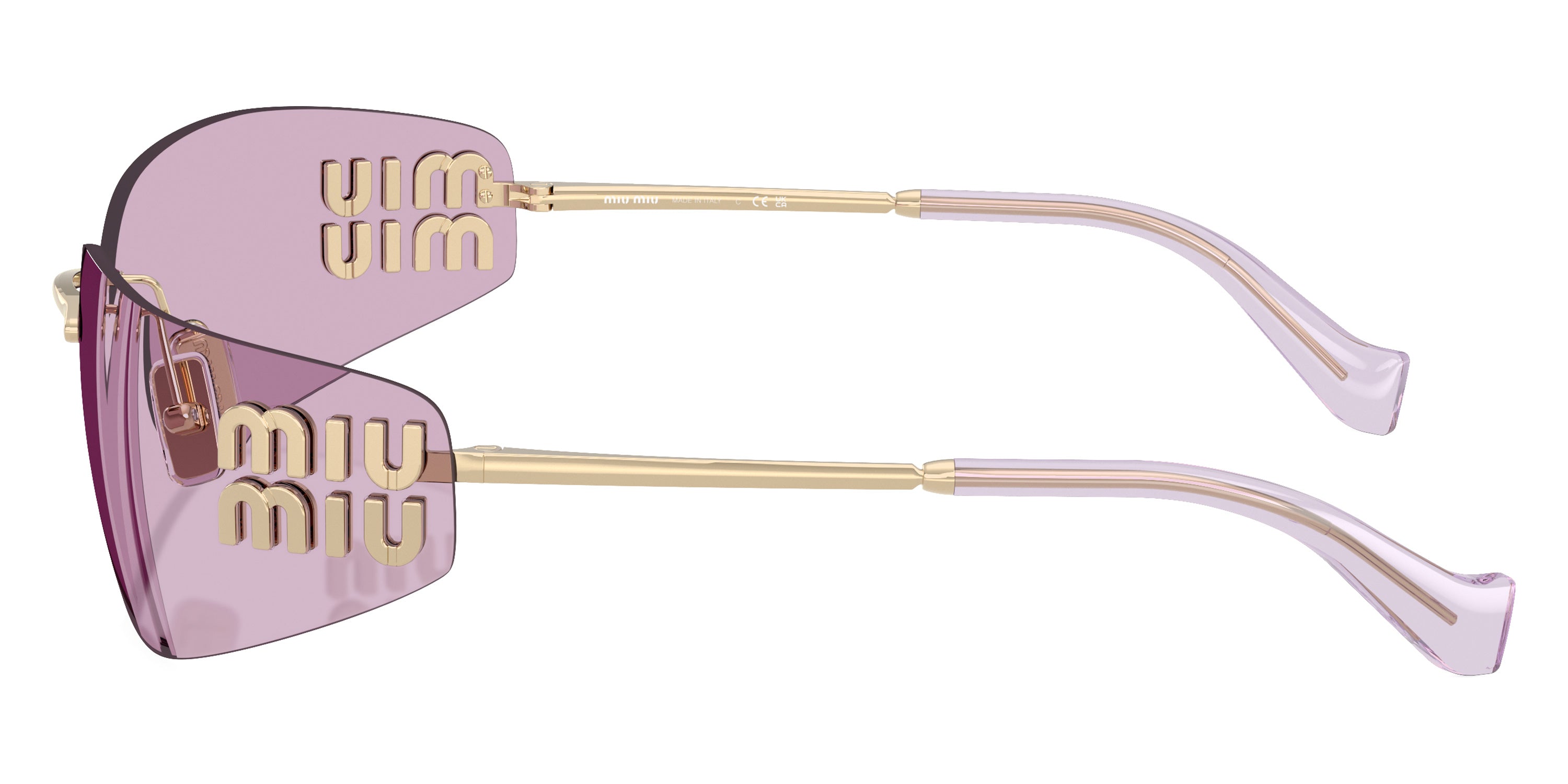 MIU MIU SUNGLASSES AUBE - MU A51S ZVN90O 75 - Pale Gold