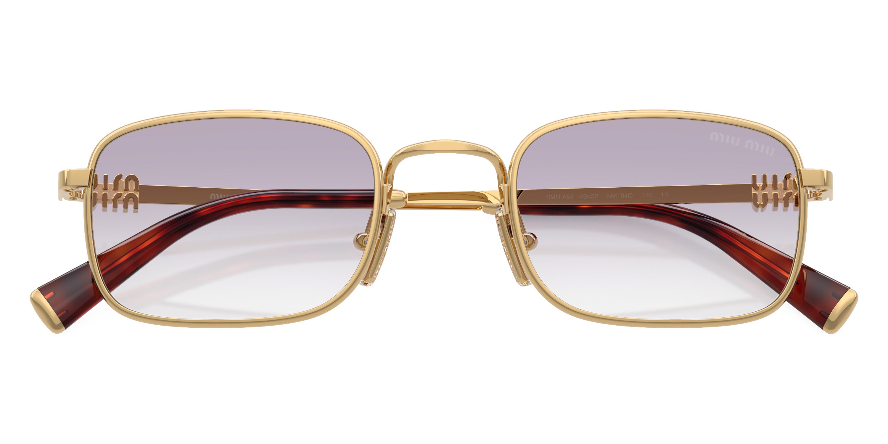 Miu Miu Logo MU A53S 5AK04O 52 - Gold