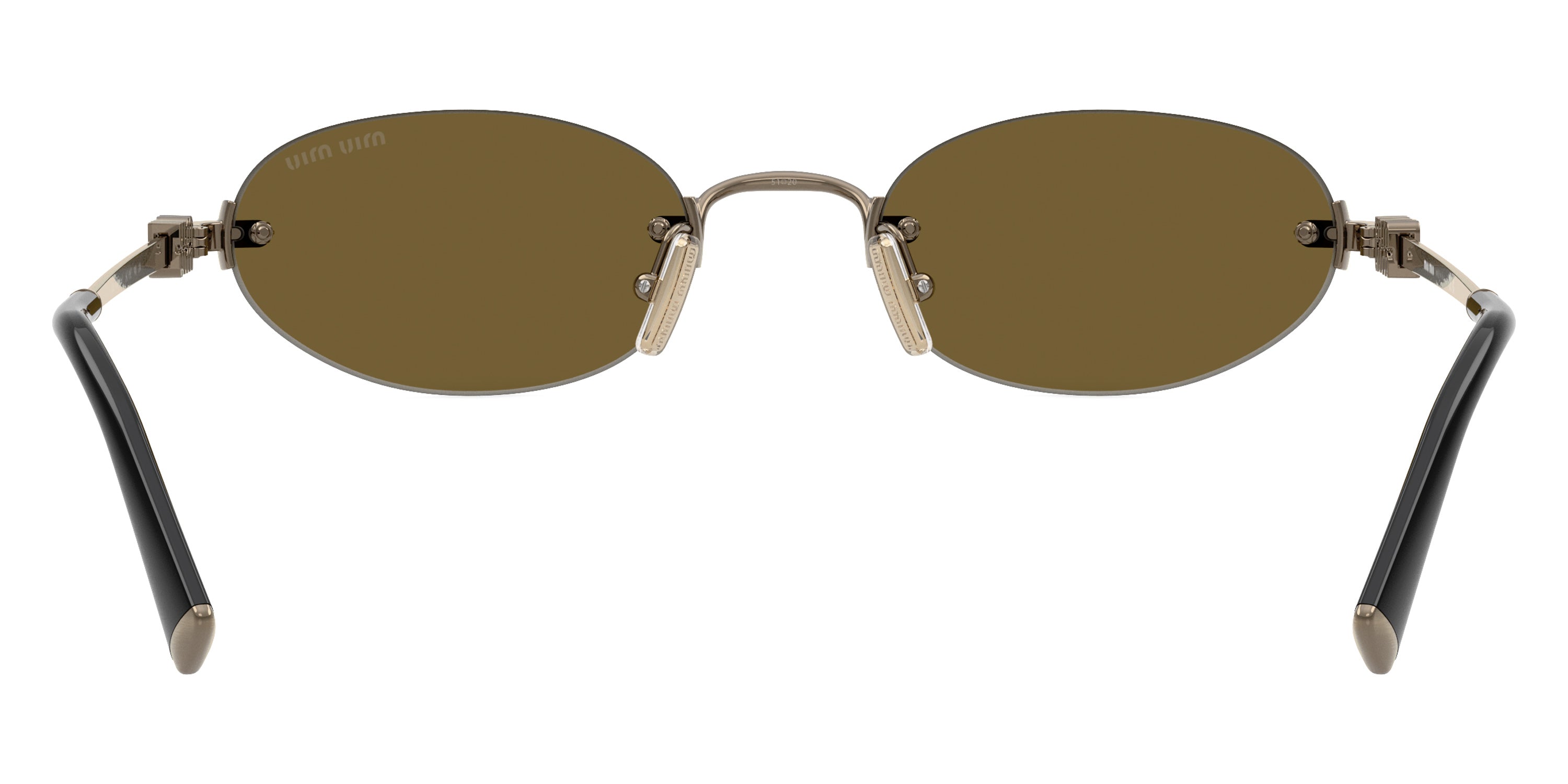 MIU MIU SUNGLASSES LOGO - MU A54S 26C09Z 51 - Old Gold