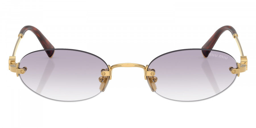 Miu Miu Logo MU A54S 5AK04O 51 - Gold