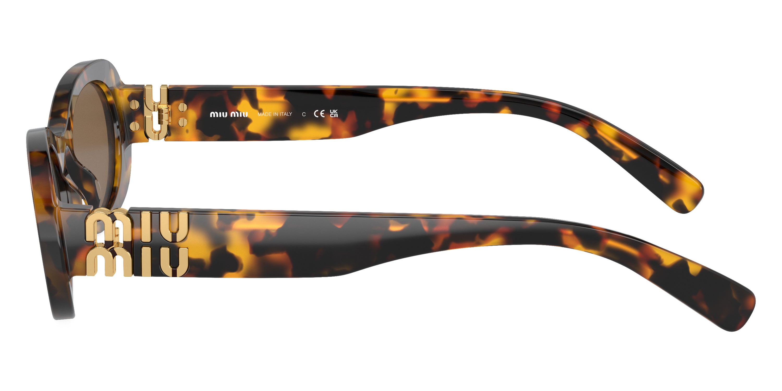 MIU MIU SUNGLASSES GLIMPSE - MU 06ZS VAU06B 50 - Havana