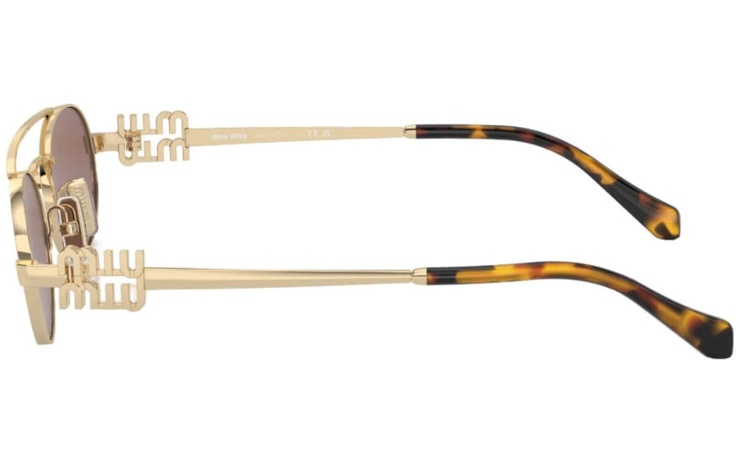 MIU MIU SUNGLASSES LOGO - MU 54ZS ZVN70D 53