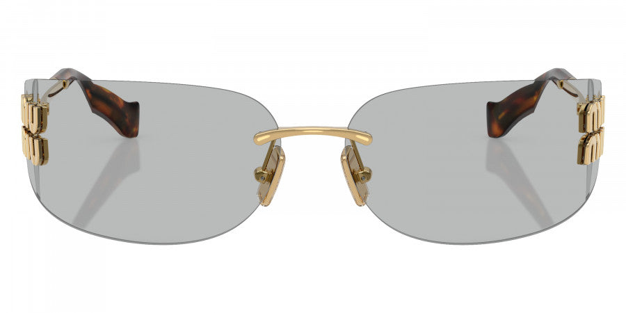 MIU MIU SUNGLASSES LOGO - MU A51S 5AK50K 75 - Gold