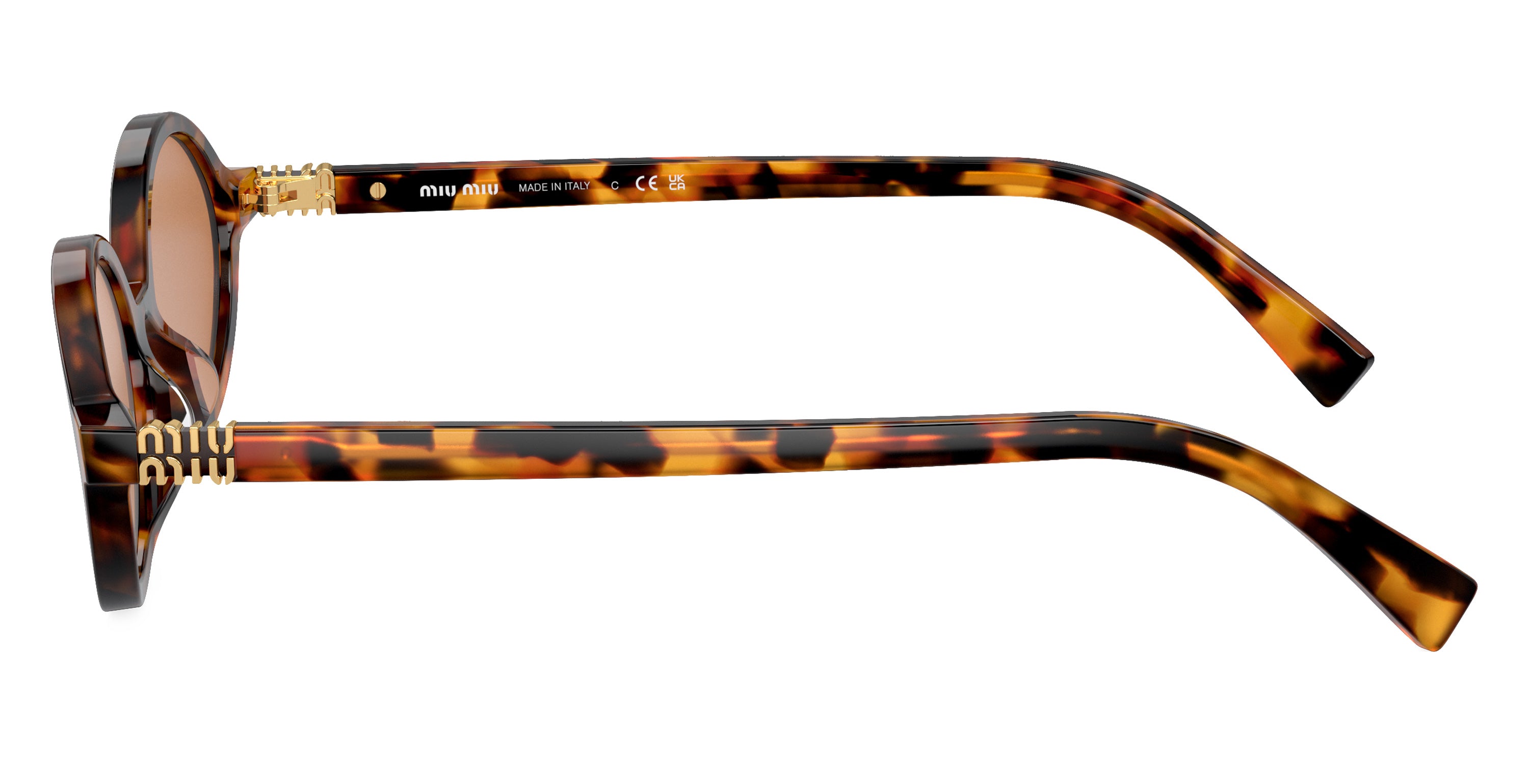 MIU MIU SUNGLASSES REGARD - MU 04ZS 19P2Z1 50 - Light Havana