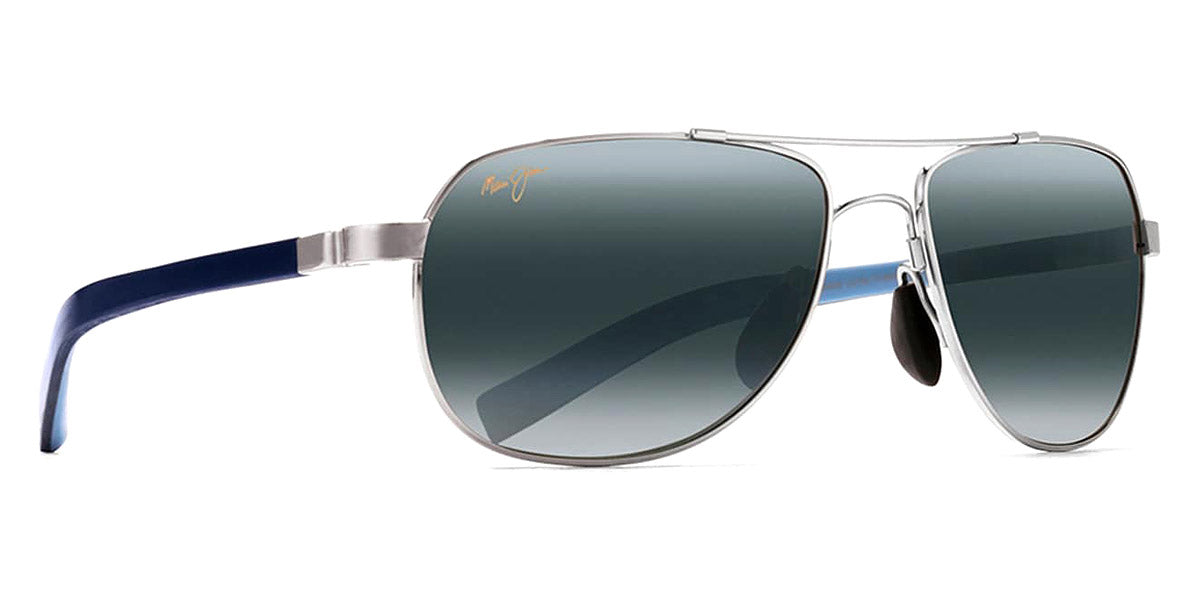 Maui Jim™ GUARDRAILS 327-17 58 - Silver with Blue and Light Blue