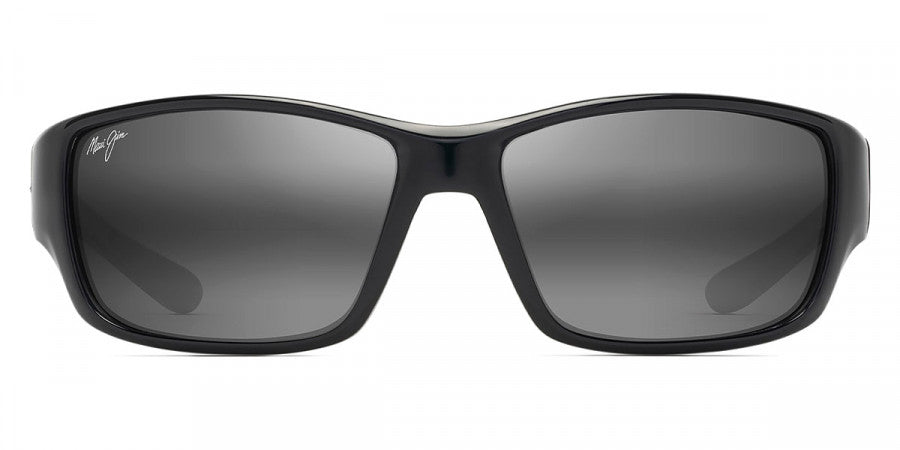 Maui Jim™ LOCAL KINE 810-07E 61 - Shiny Black with Gray and Maroon