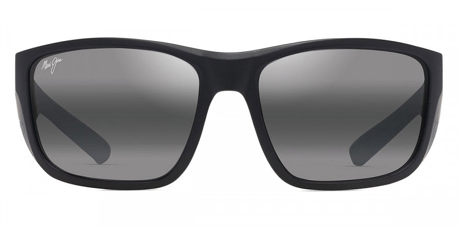 Maui Jim™ AMBERJACK 896-02 60 - Matte Black with Black Rubber