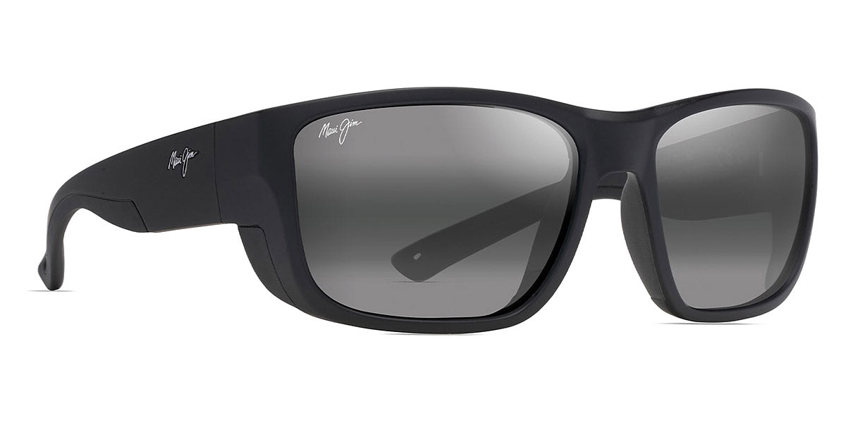 Maui Jim™ AMBERJACK 896-02 60 - Matte Black with Black Rubber