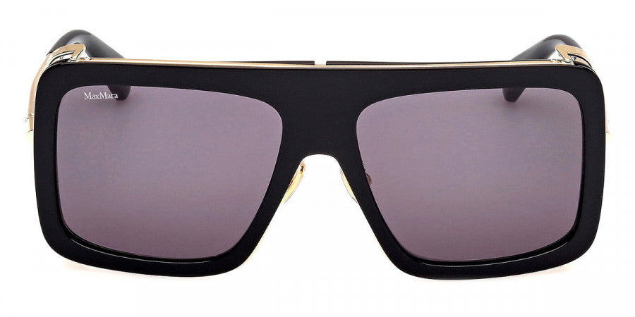 Max Mara™ JEAN MM0119 01A 57 - Shiny Black/Shiny Pale Gold