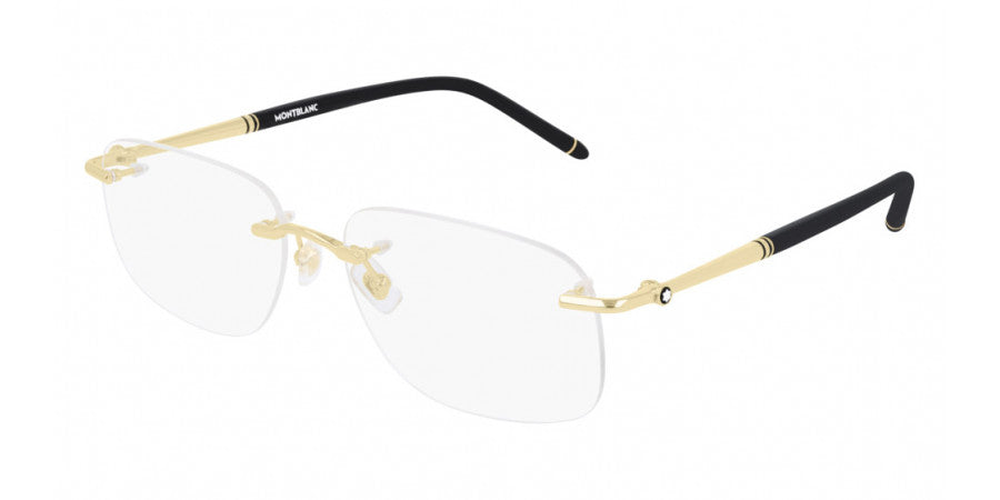 MONTBLANC EYEGLASSES - MB0071O 003 58 - Gold