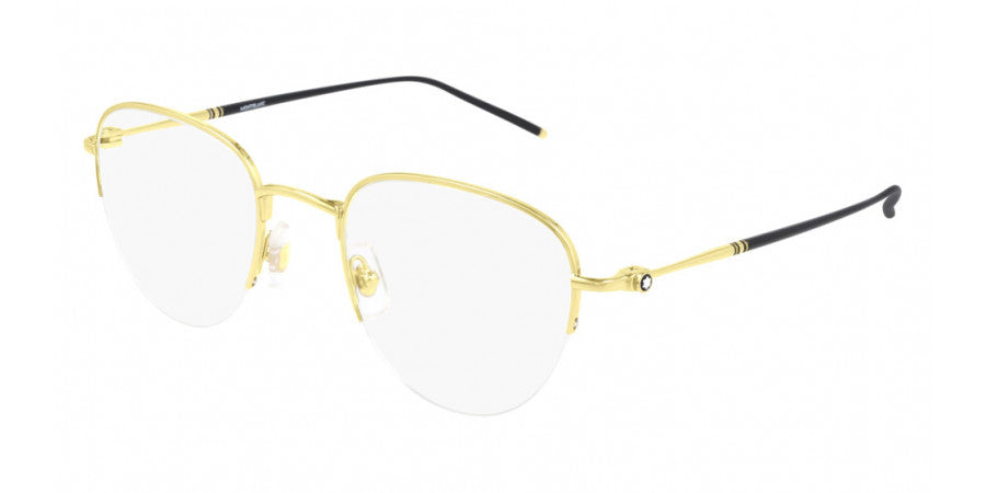 MONTBLANC EYEGLASSES - MB0129O 004 52 - Gold