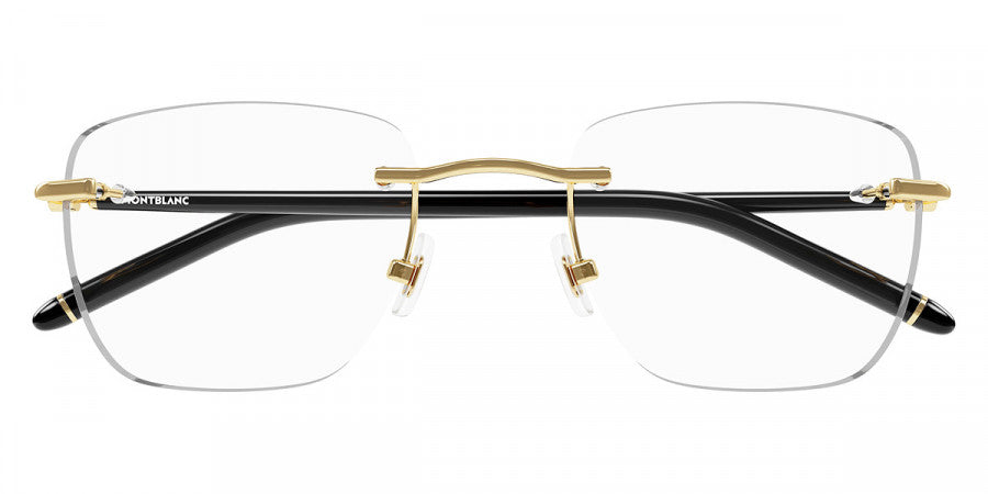 MONTBLANC EYEGLASSES - MB0274O 001 53 - Gold/Black