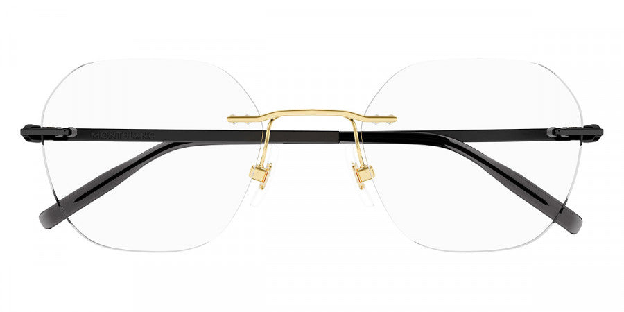 MONTBLANC EYEGLASSES - MB0282O 006 51 - Gold/Black
