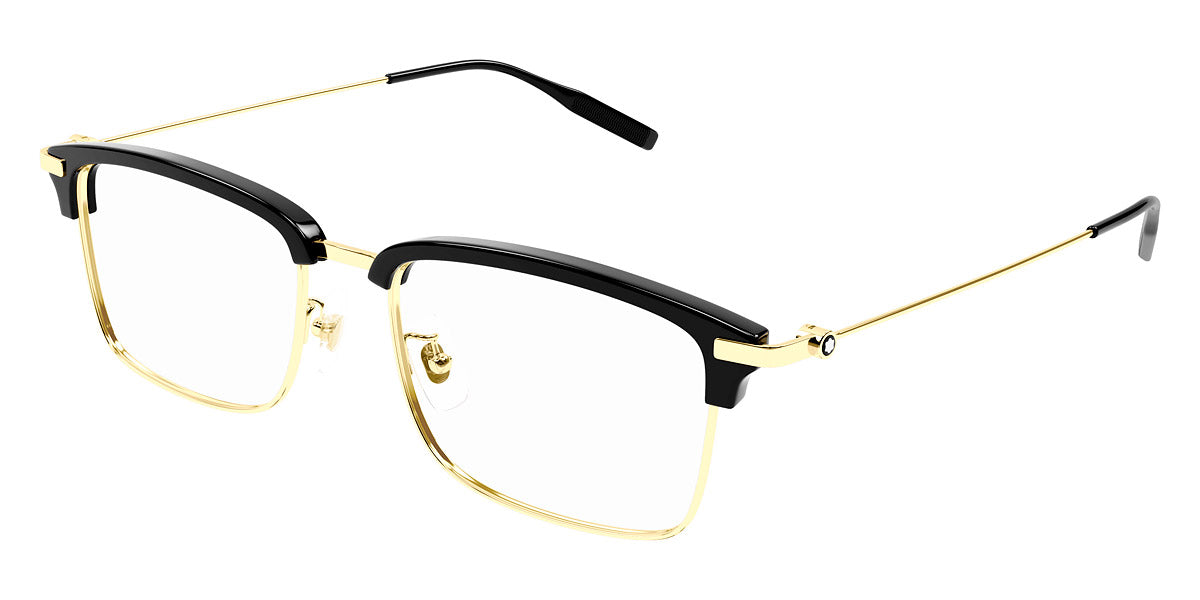 MONTBLANC EYEGLASSES - MB0318OA 002 55 - Black/Gold