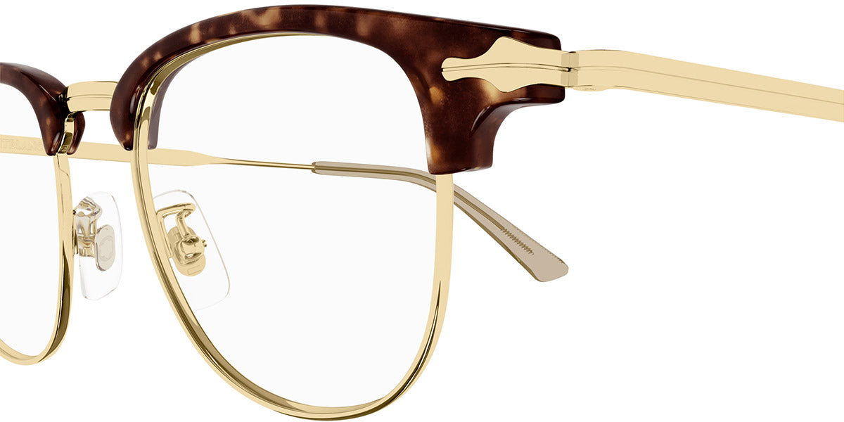 MONTBLANC EYEGLASSES - MB0364O 002 49 - Havana/Gold