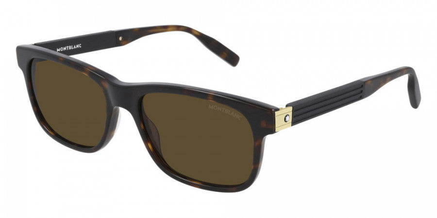MONTBLANC SUNGLASSES - MB0163S 002 56 - Havana