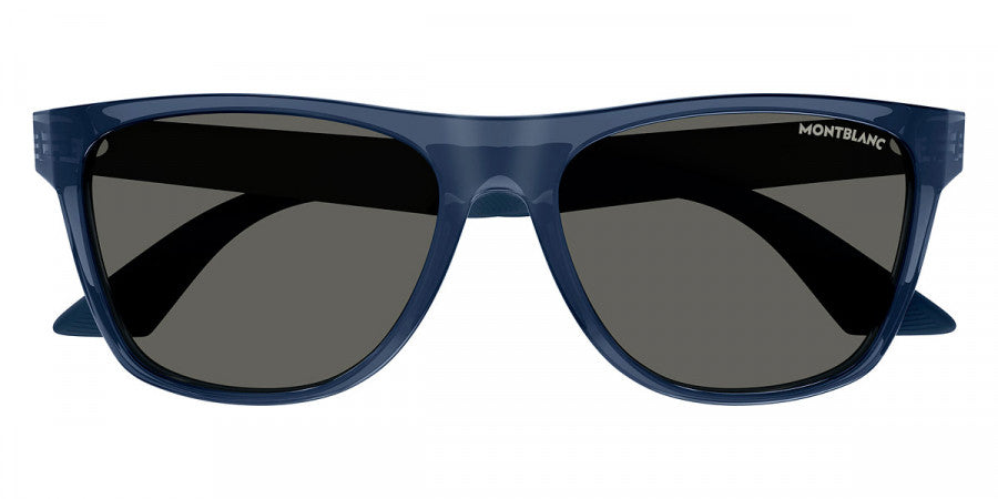 MONTBLANC SUNGLASSES - MB0298S 002 56 - Blue/Gunmetal