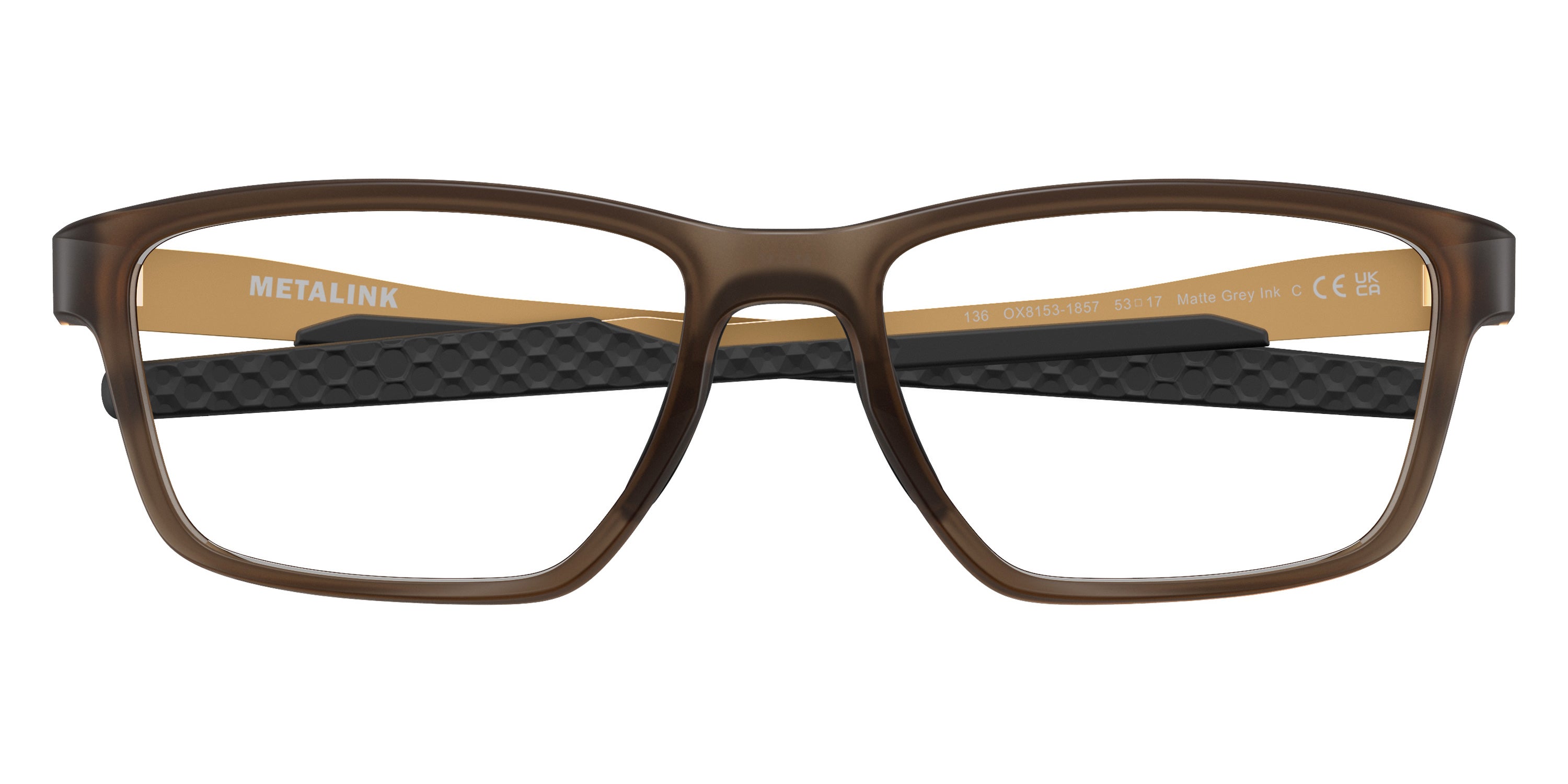 OAKLEY EYEGLASSES METALINK ALLOY COLLECTION - OX8153 815318 53 - Matte Gray Ink